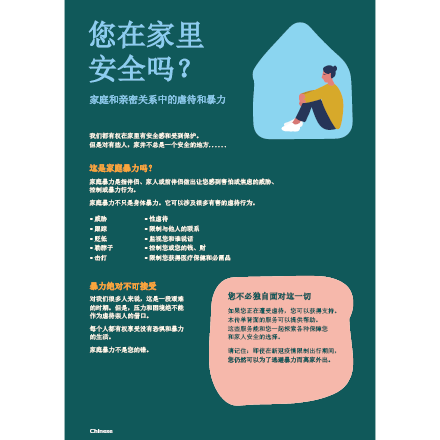 Are you safe at home? Chinese flyer – 简体中文