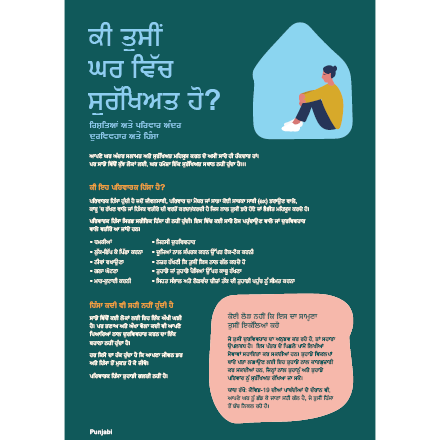 Are you safe at home? Punjabi flyer –  ਪੰਜਾਬੀSomali
